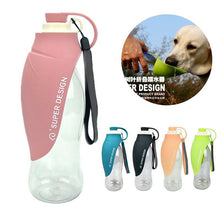 Load image into Gallery viewer, Pet Water Bottle Portable Silicone Travel Dog Bowl Kitten Drinking Outdoor Pet Water Cup Pet Supplies 580ml
