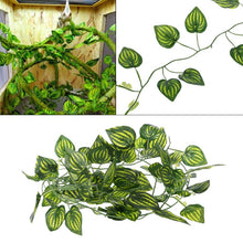 Load image into Gallery viewer, Artificial Vine Reptile Lizards Terrarium Decoration Chameleons Climb Rest Plants Leaves
