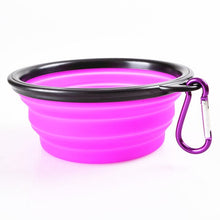 Load image into Gallery viewer, Silicone Pet Water Feeding Dogs Bowls For Cats Puppy Foldable Collapsible Containers For Dry Food Product Comedouro
